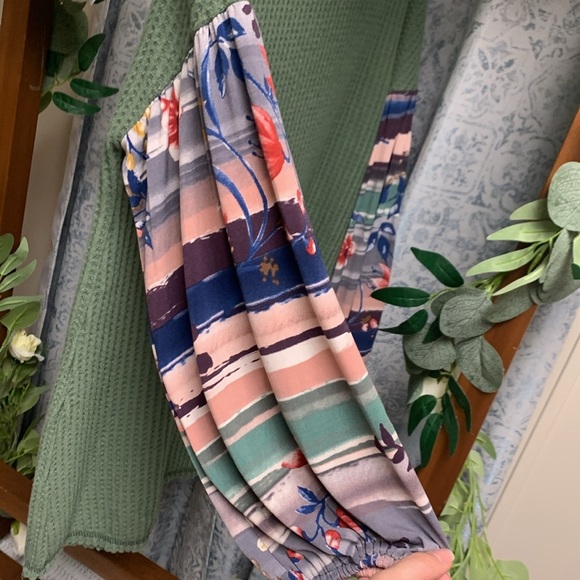 White Birch Waffle Knit Top Peasant Balloon Sleeves Size Small NWT Boho Indie - Picture 5 of 9